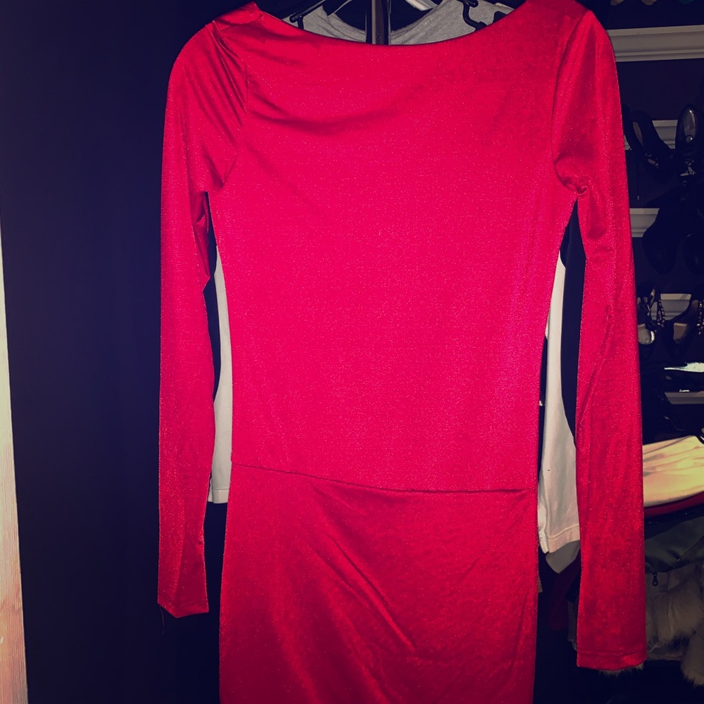 Backless satin dress